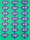 Title: Diamonds (blue)