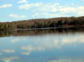 Clouds on a Lake