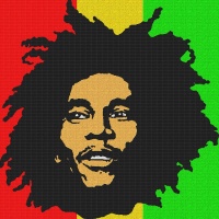 BOB NESTA MARLEY-RED,GOLD AND GREEN