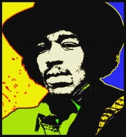 JIMI HENDRIX-coloured