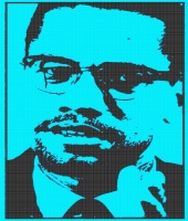 MALCOLM X-ORATOR BLUE