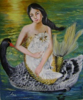 mermaid and swan