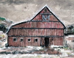 Winter Barn