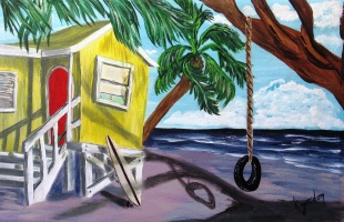 YELLOW BEACH SHACK I