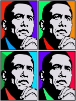 BARACK OBAMA-44TH COLOURFUL