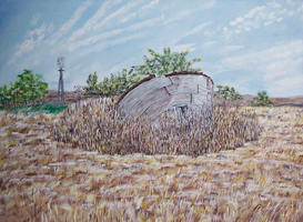 crushed grain bin