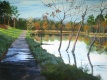 Title: French Village lake.