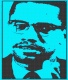 Title: MALCOLM X-ORATOR BLUE