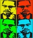 Title: MALCOLM X-ORATOR COLOURS