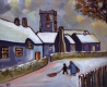 Title: Eglish village snowscene